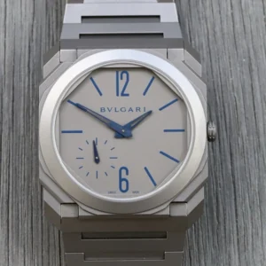 Bulgari Octo Finissimo Titanium Extra Thin Grey / Blue 40mm LE 102945 - 2018