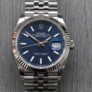 Rolex Datejust 36mm Blue Motif Dial Fluted Bezel Jubilee Bracelet 126234 - 2023
