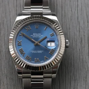 Rolex Datejust II Azzurro Blue Fluted 41 116334
