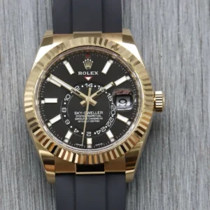 Rolex Sky-Dweller Yellow Gold Black Dial Oysterflex 326238 - 2021